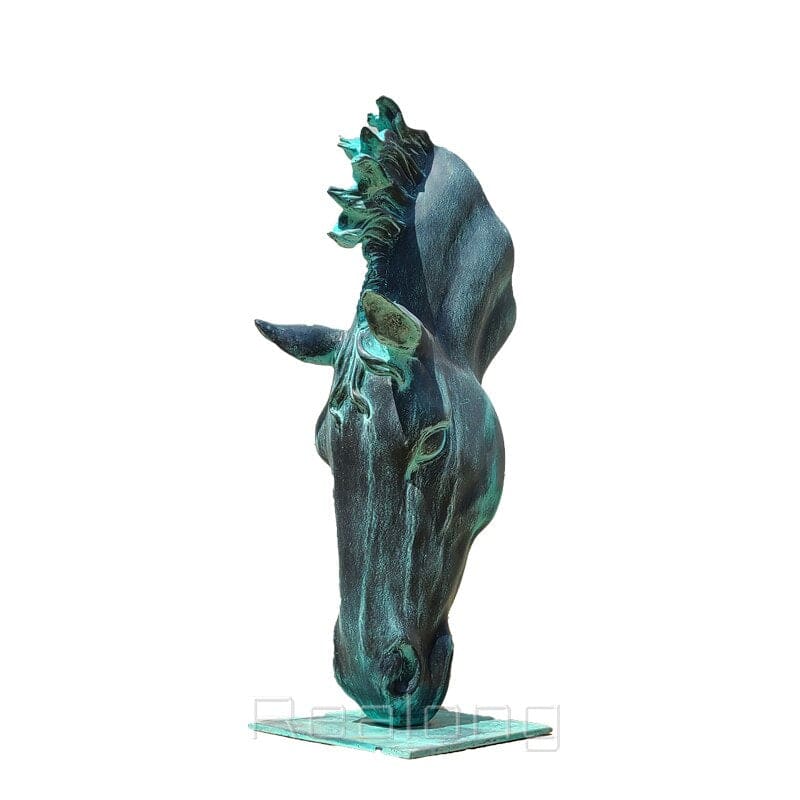 Bronze horse head statue - Dream Horse