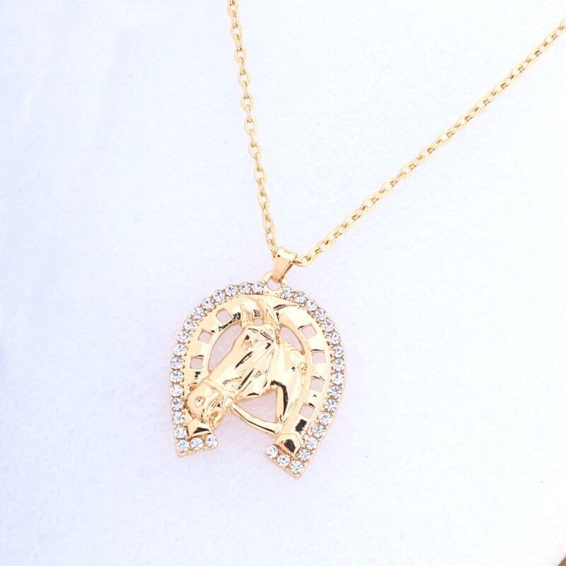 Crystal horseshoe necklace - Dream Horse