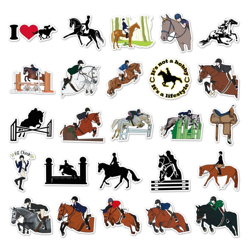 Equestrian stickers (10/50PCS) - Dream Horse