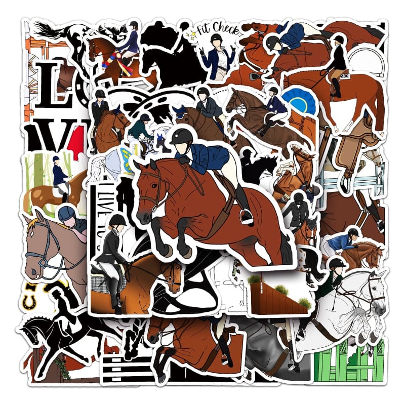 Equestrian stickers (10/50PCS) - Dream Horse