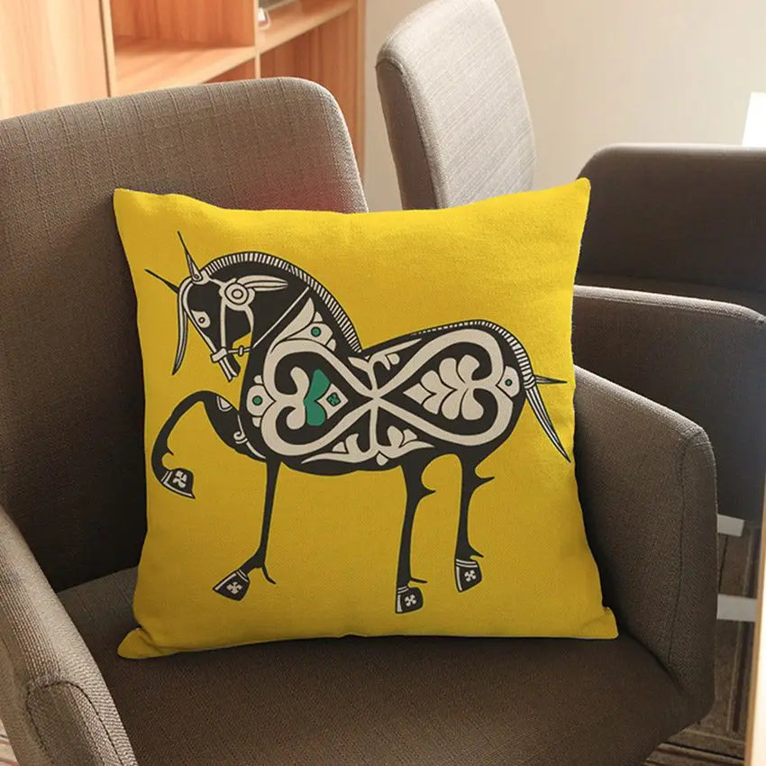 Equestrian throw pillow Dream Horse