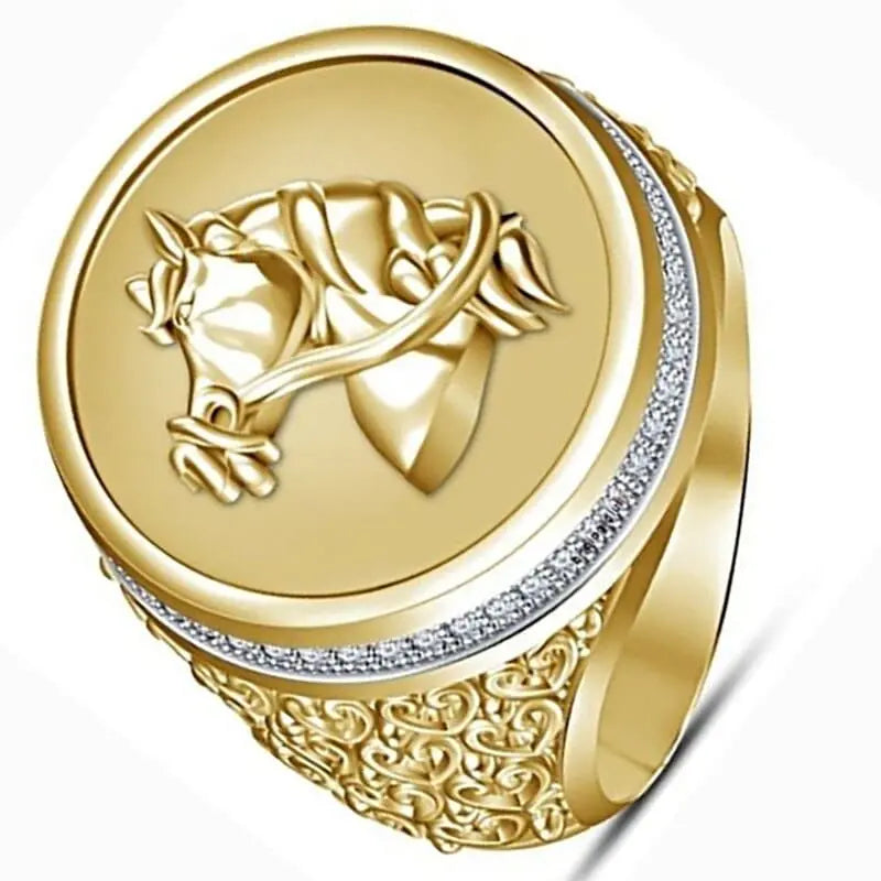 Horse ashes ring (geometric pattern) - Dream Horse