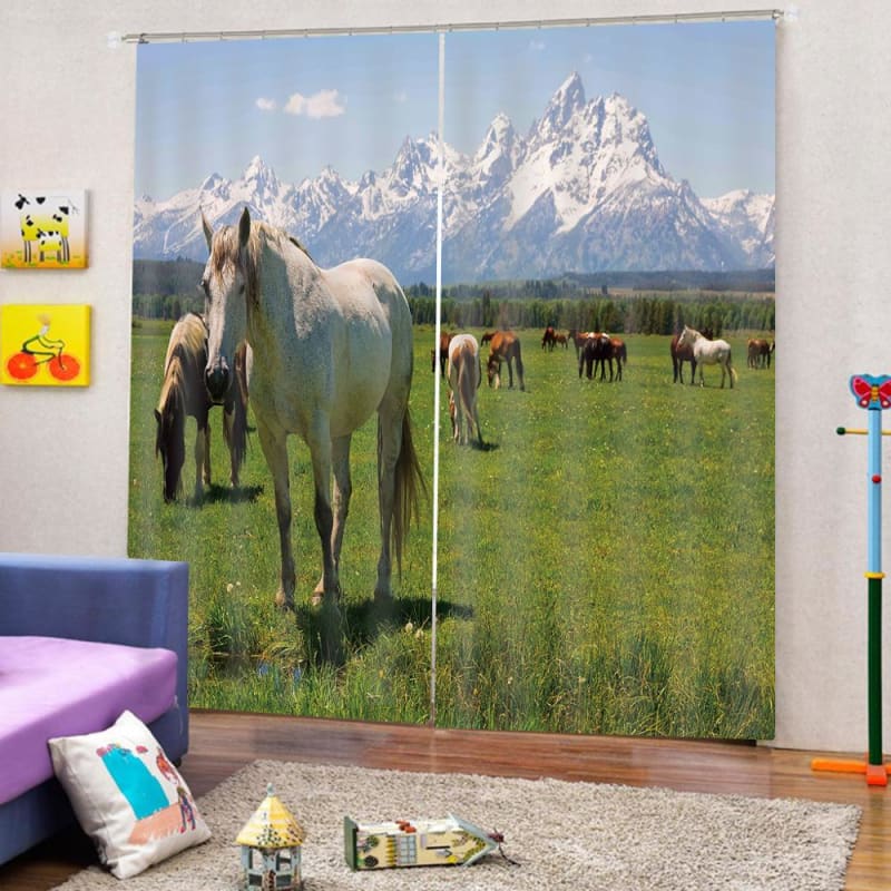 Horse curtains Australia - Dream Horse