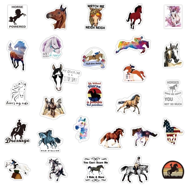 Horse decals (Notebook Phone Skateboard) - Dream Horse