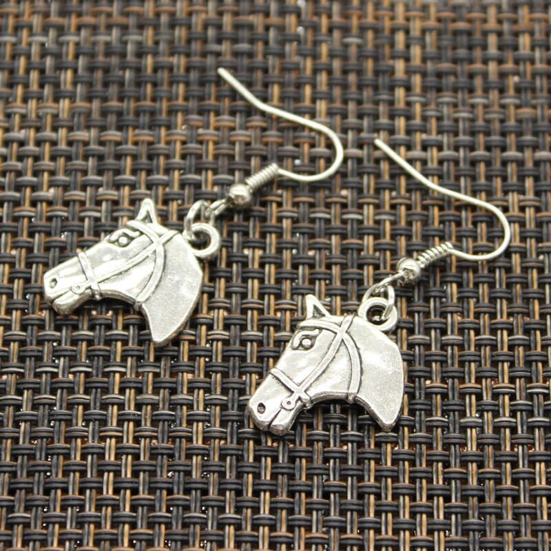 Horse earrings (silver color) - Dream Horse