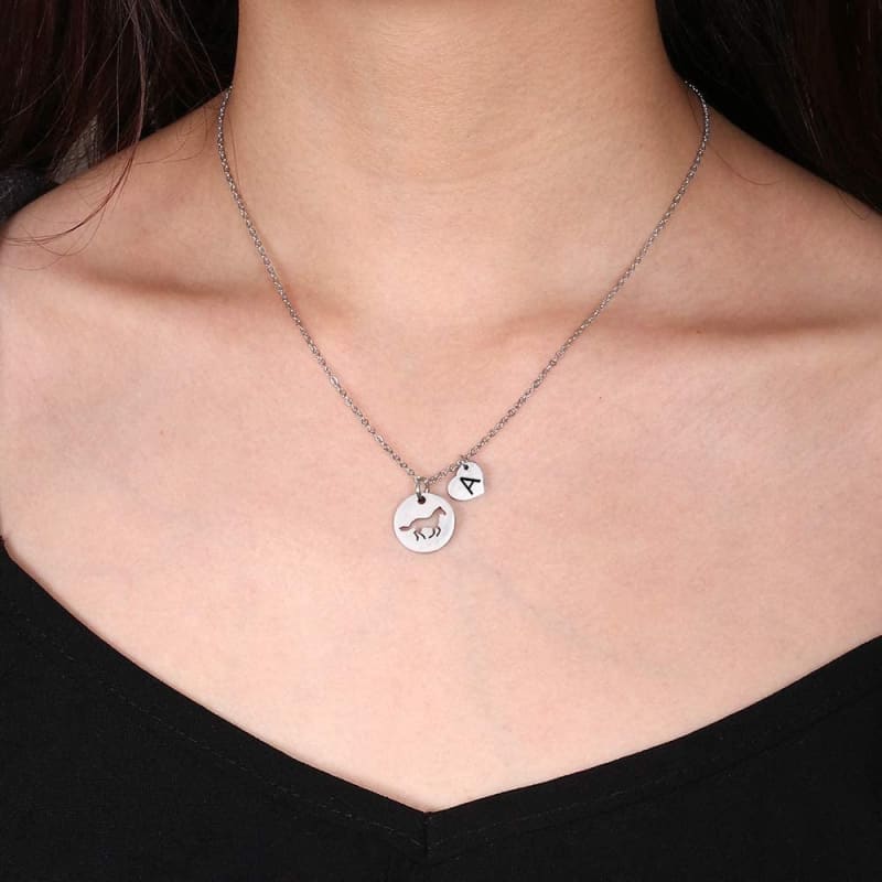 sterling silver horse necklace - Dream Horse