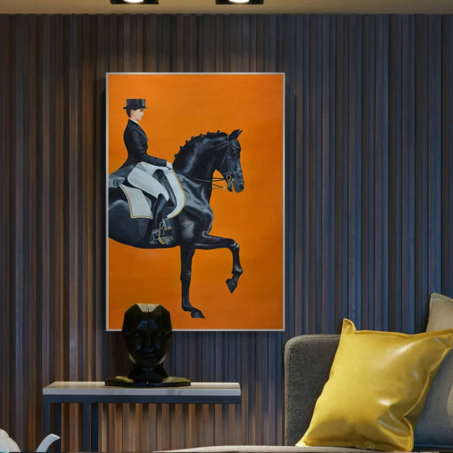 Horse painting black Dream Horse