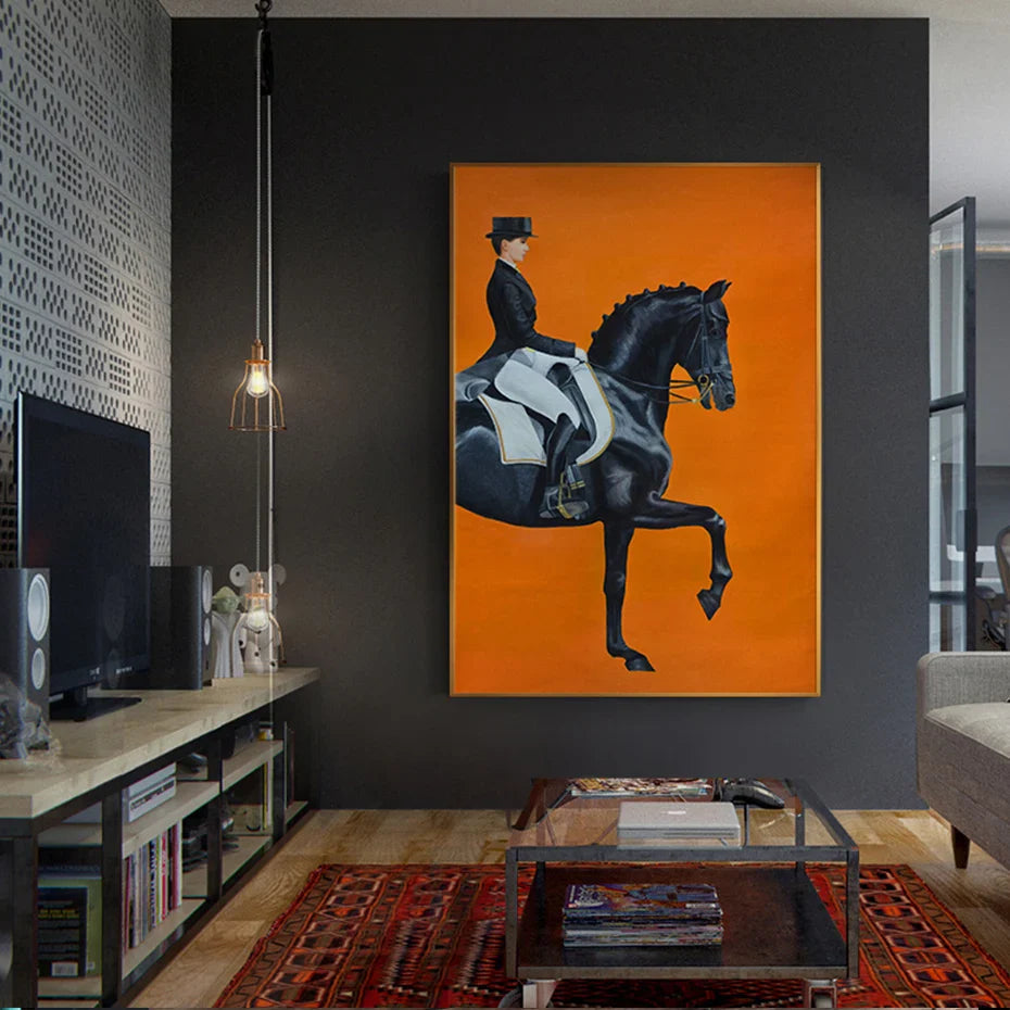 Horse painting black Dream Horse