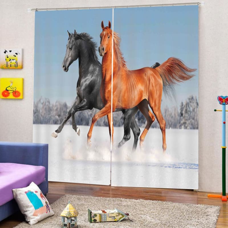 Horse pattern curtains - Dream Horse