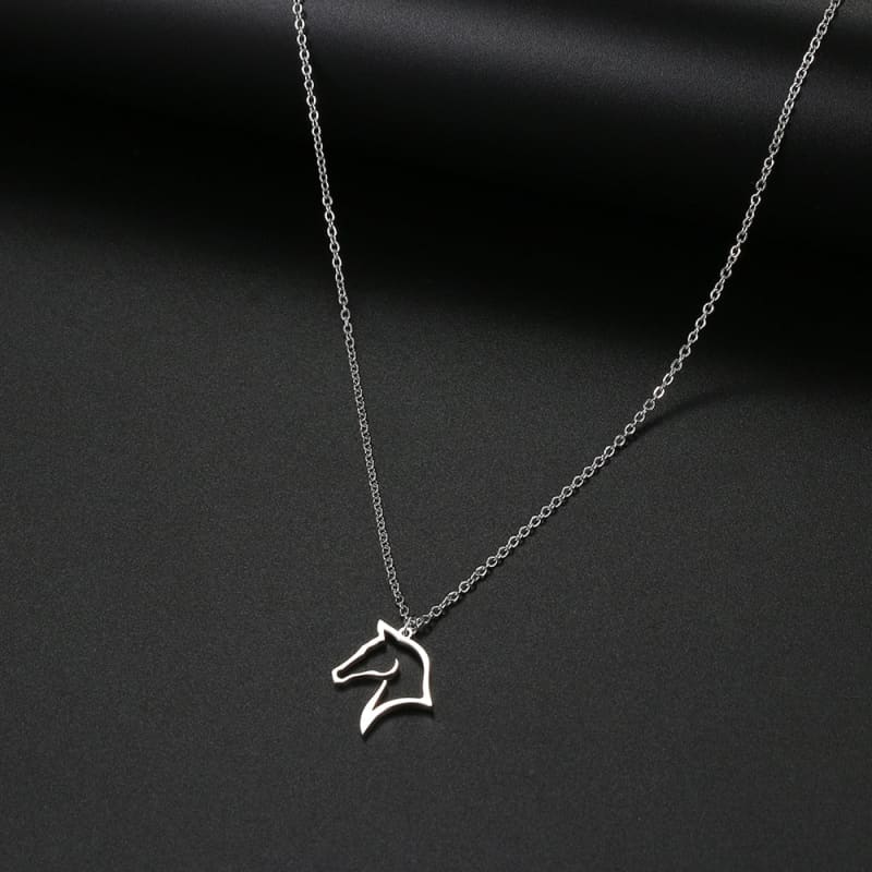 Horse pendant necklace gold - Dream Horse