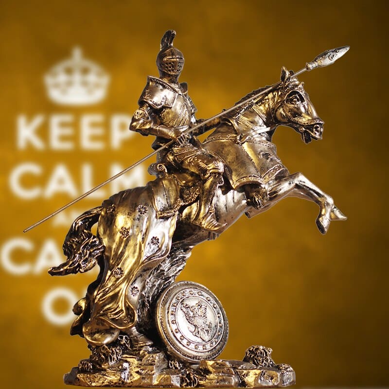 Horse sculpture Medieval armor - Dream Horse