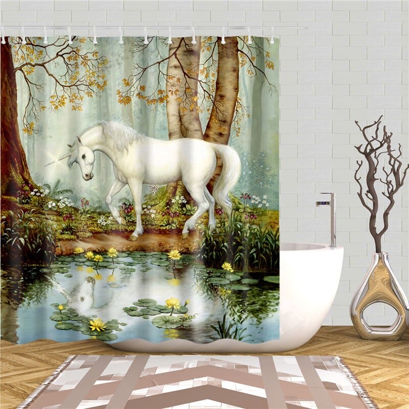 Horse shower curtain set - Dream Horse