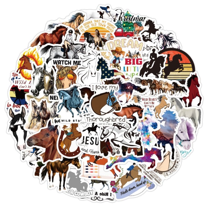 Horse sticker cartoon equestrian - Dream Horse