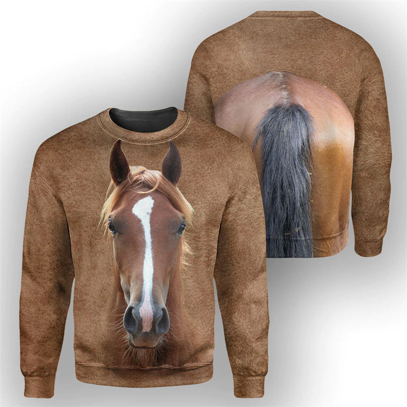 horse-sweat-shirts-white