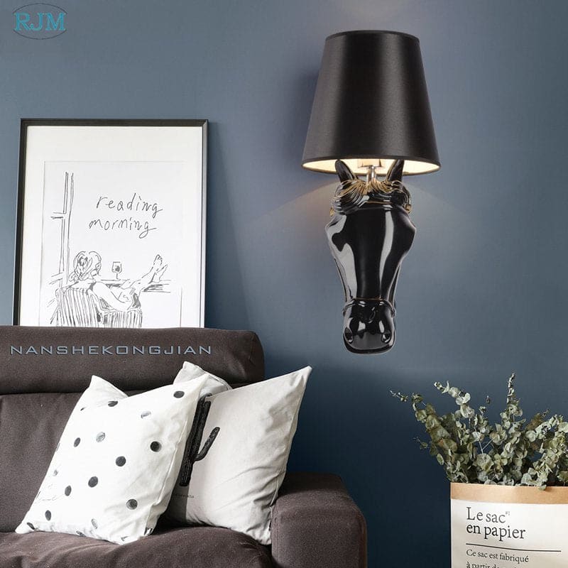 Horse with lampshade on head - Dream Horse