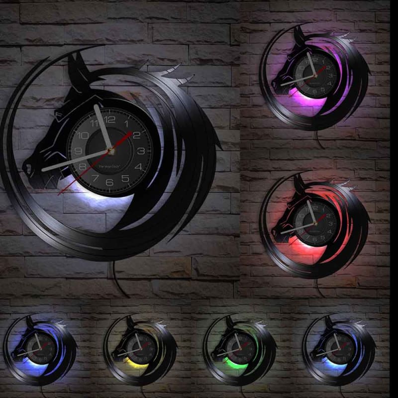Horses Clock Vintage Vinyl - Dream Horse
