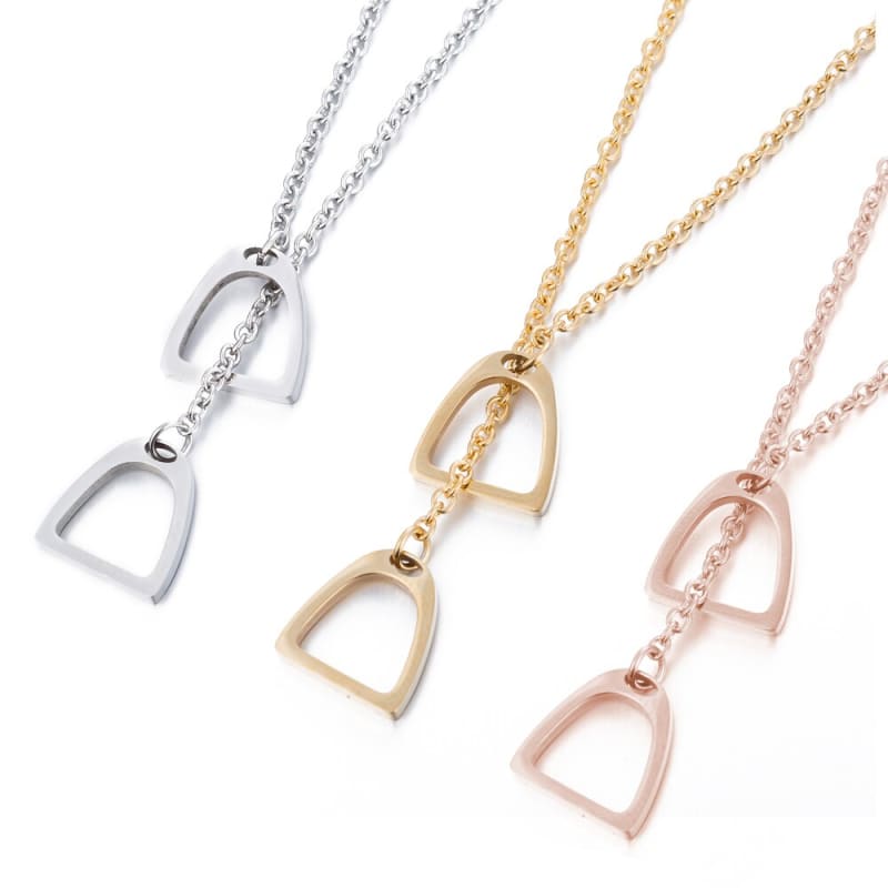 Horseshoe birthstone necklace (U) - Dream Horse