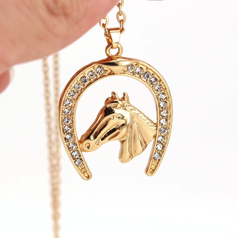 Horseshoe bling necklace - Dream Horse