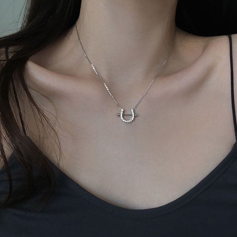 Horseshoe necklace in U shape - Dream Horse