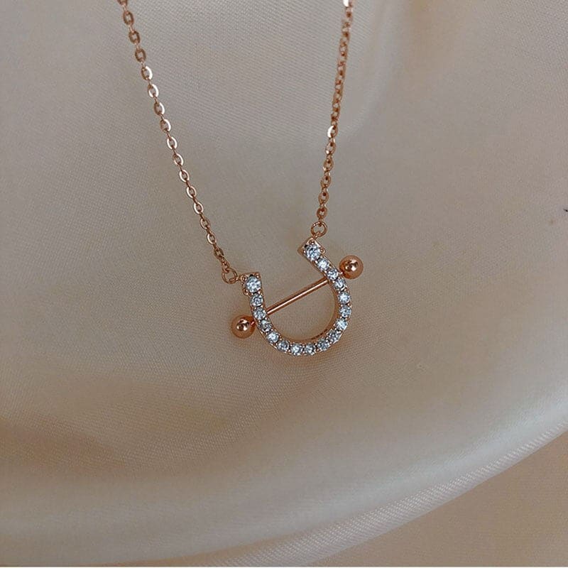 Horseshoe necklace in U shape - Dream Horse