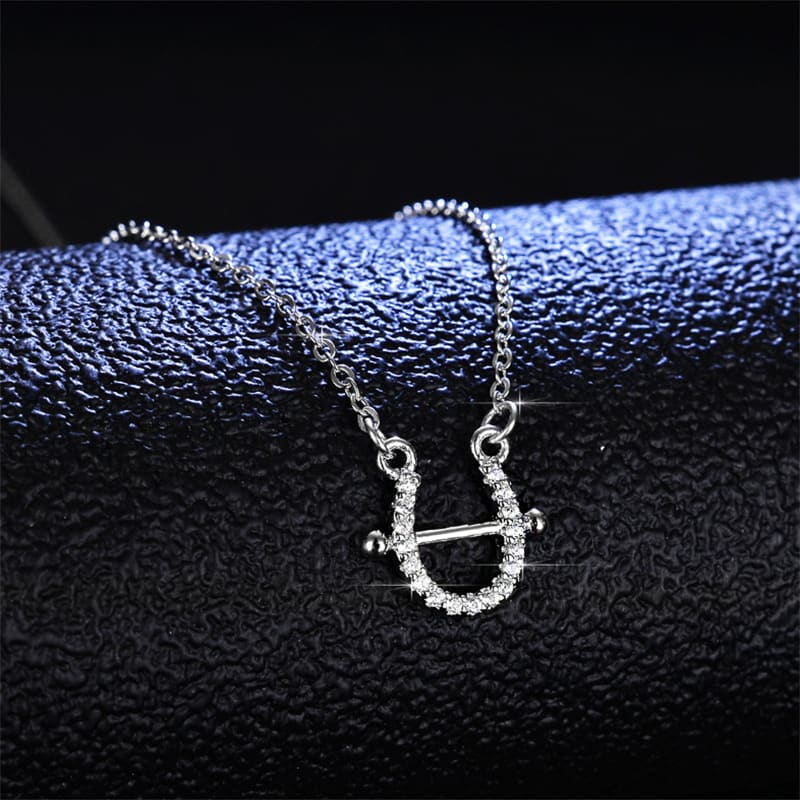 Horseshoe with horse necklace - Dream Horse