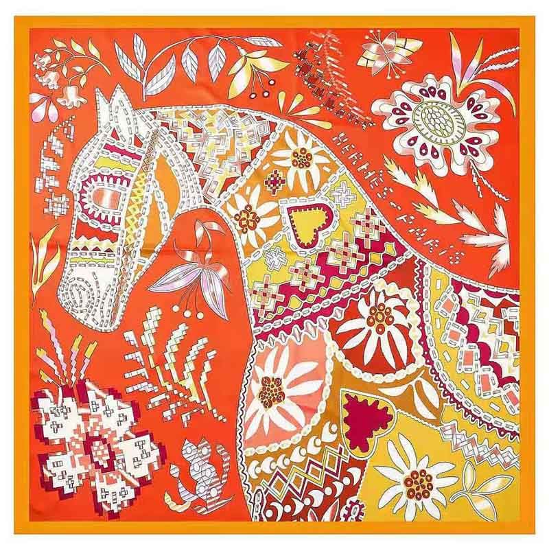 Ladies scarf with horse print - Dream Horse