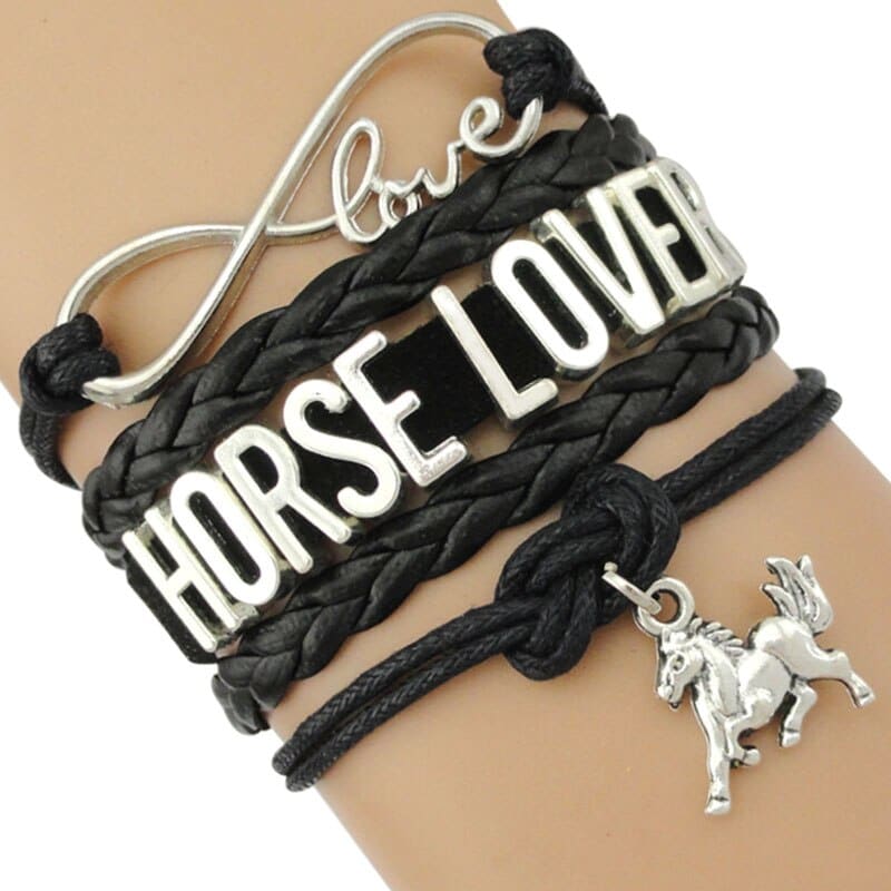 Leather bracelet with horse name - Dream Horse