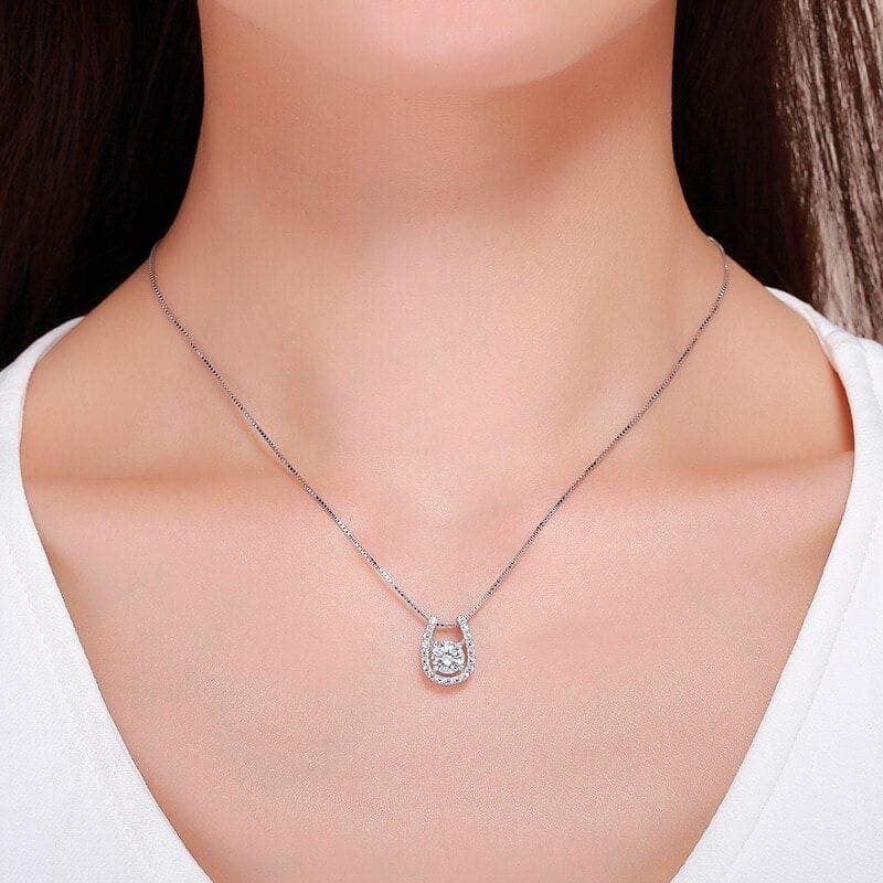 Lucky horseshoe necklace for sale - Dream Horse