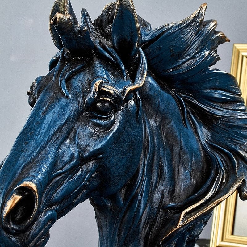 Metal horse head sculpture - Dream Horse