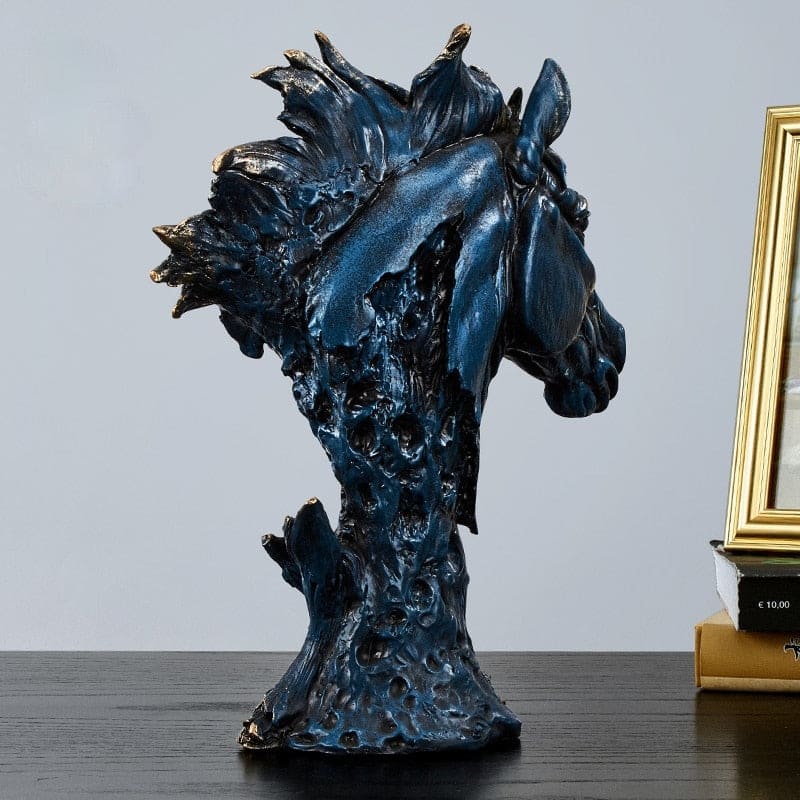 Metal horse head sculpture - Dream Horse