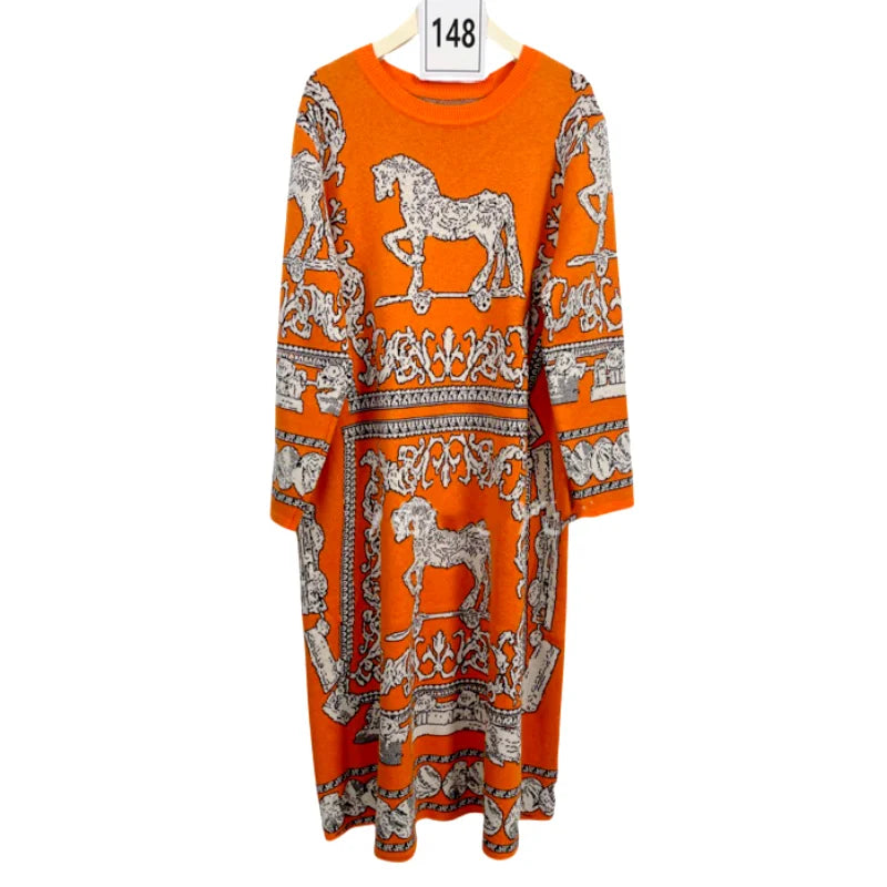 orange-horse-dress