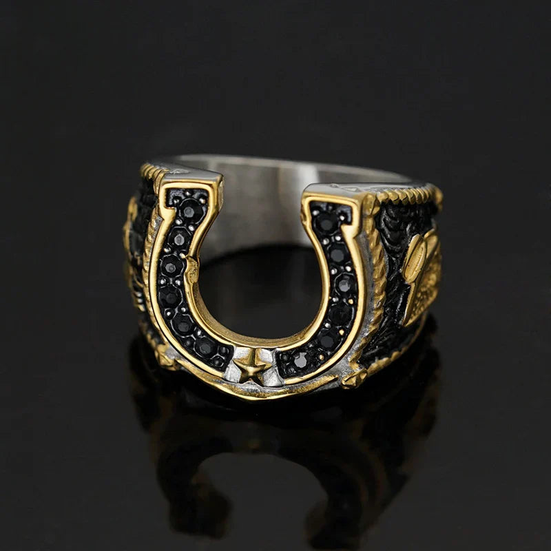 Original black horse shoe ring Dream Horse
