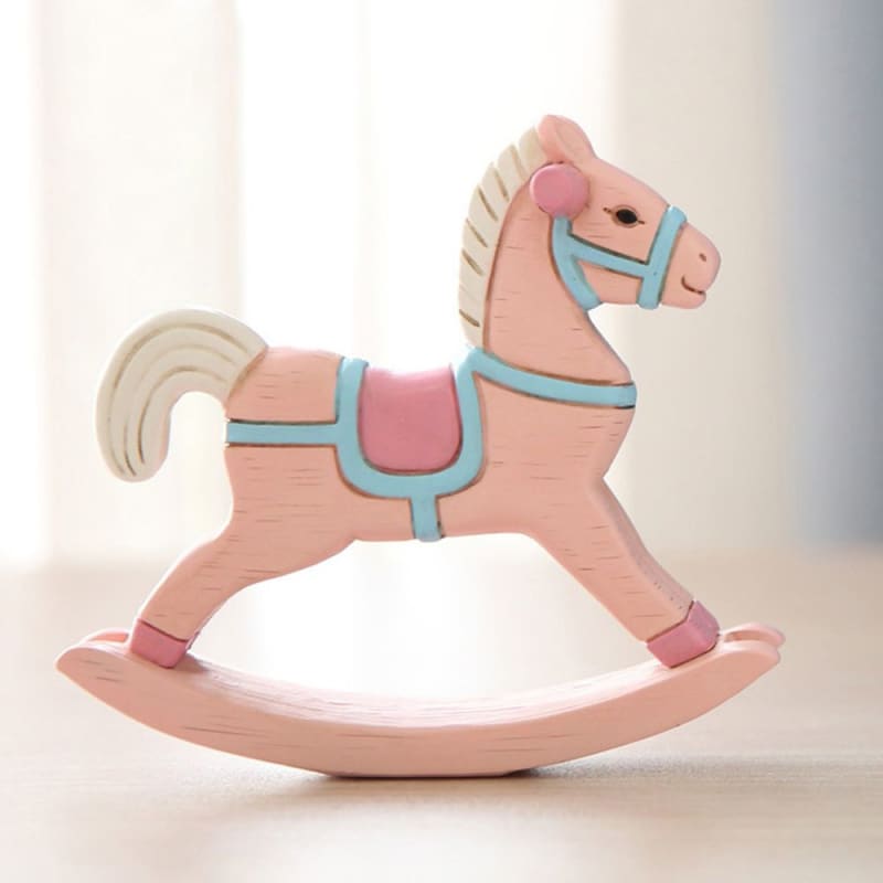 Painted wooden rocking horse (Home Decor) - Dream Horse
