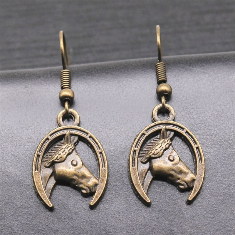 Horse themed earrings