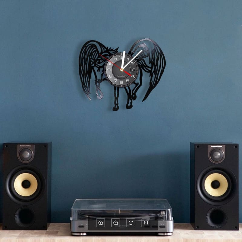 Pegasus Wall Clock Vintage - Dream Horse