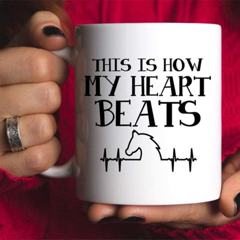 Personalized horse mug (White) - Dream Horse