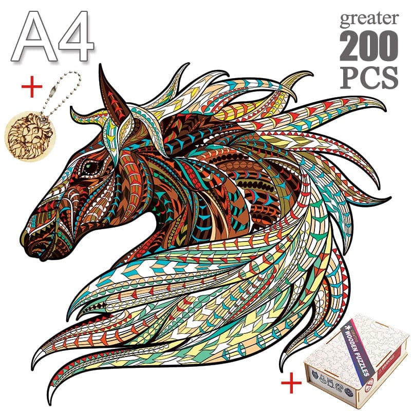 Puzzles with horses (wooden) - Dream Horse