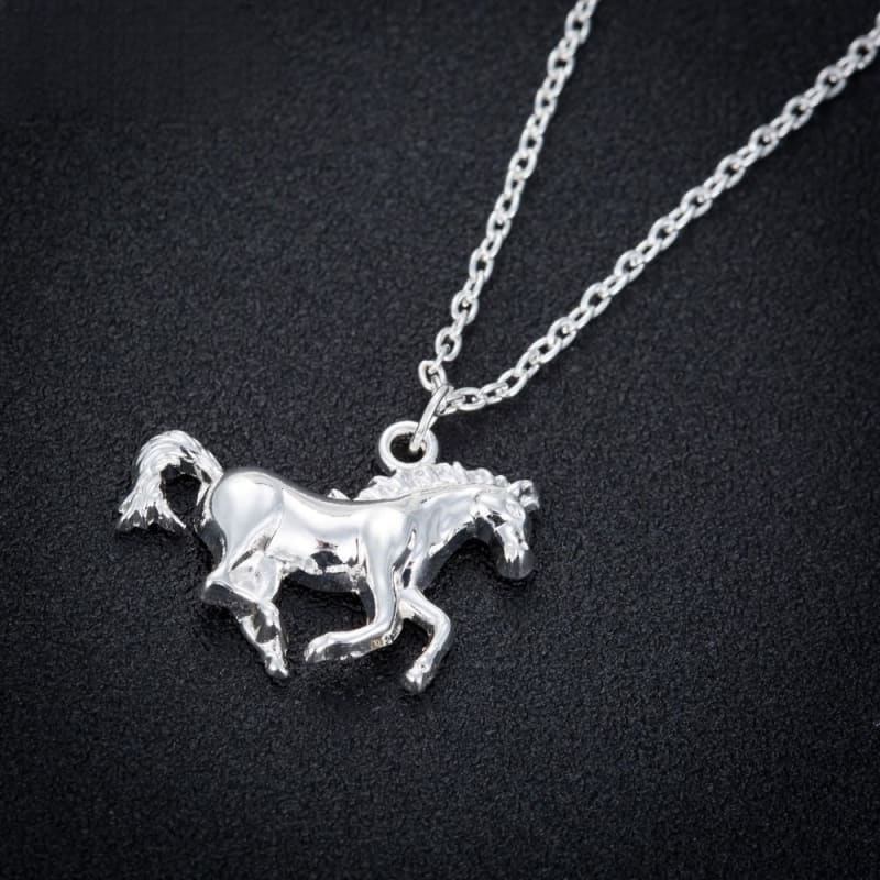 Race horse necklace (fashion necklace) - Dream Horse