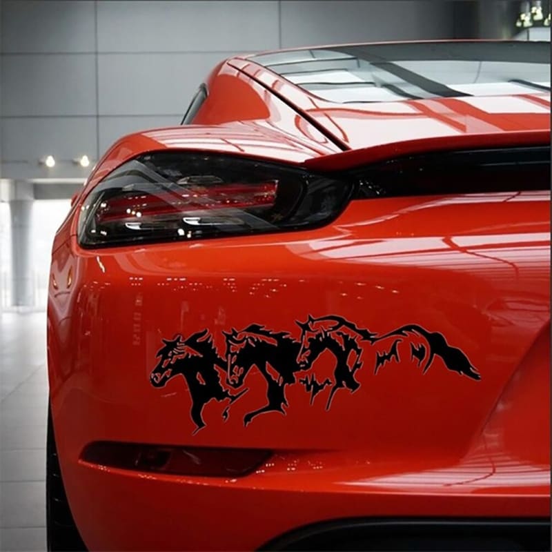 Reflective horse sticker for car - Dream Horse