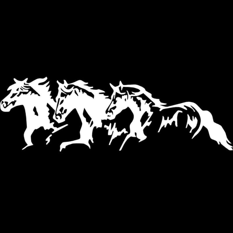 Reflective horse sticker for car - Dream Horse