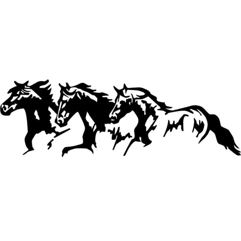 Reflective horse sticker for car - Dream Horse