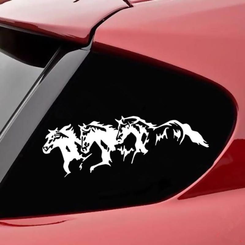 Reflective horse sticker for car - Dream Horse