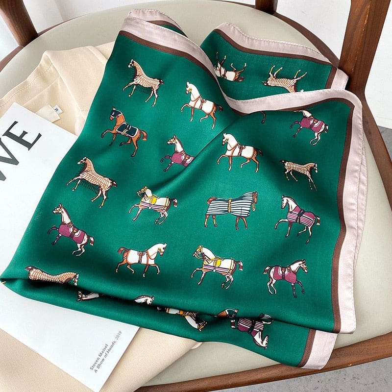 Riding scarf in silk - Dream Horse