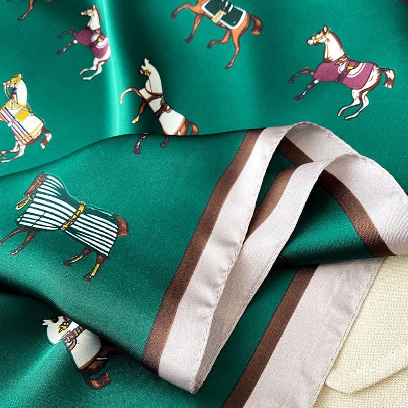 Riding scarf in silk - Dream Horse