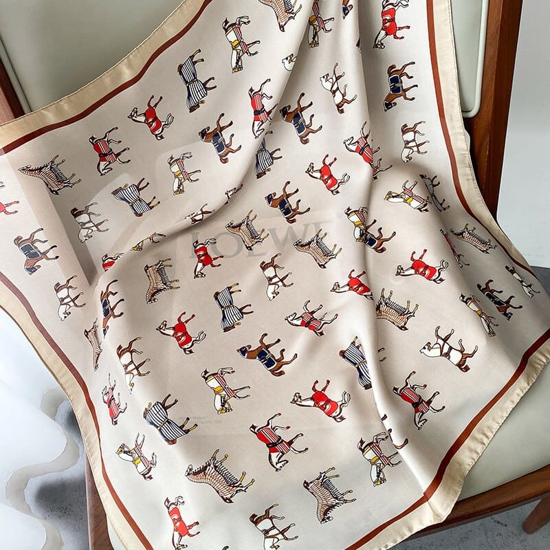 Riding scarf in silk - Dream Horse