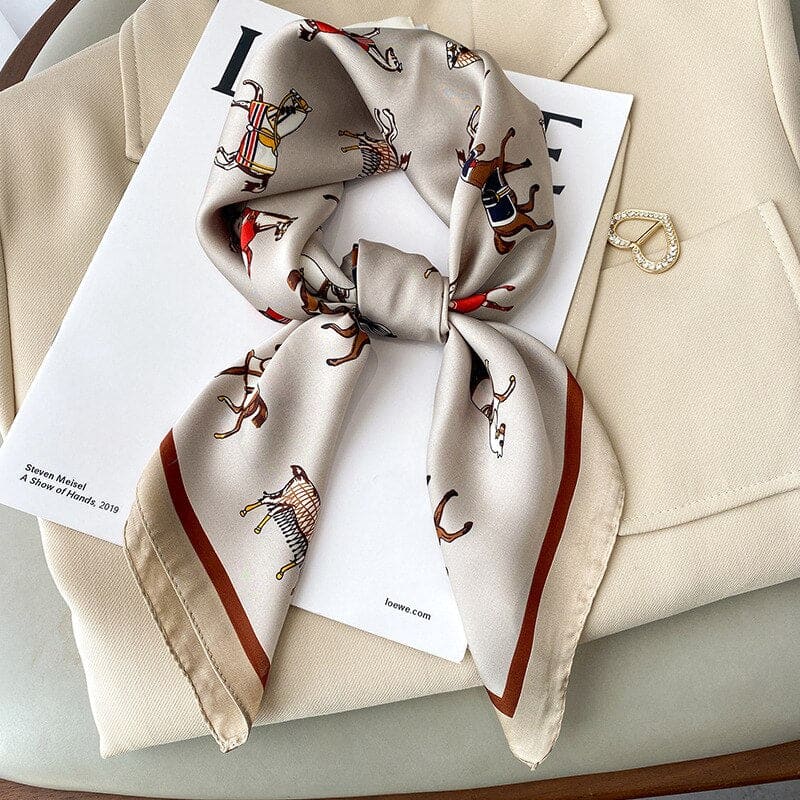 Riding scarf in silk - Dream Horse
