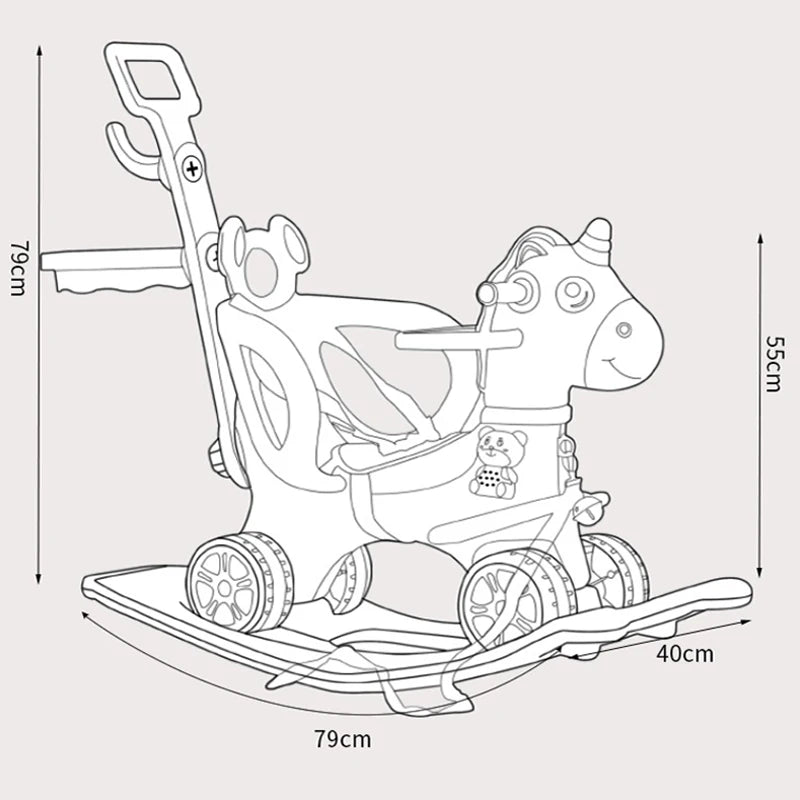 Rocking plastic horse Dream Horse