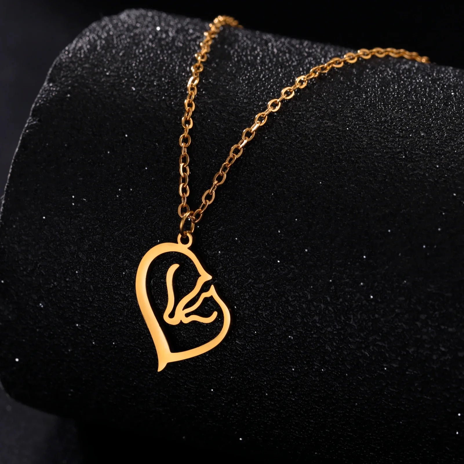 Rose gold horse necklace Dream Horse