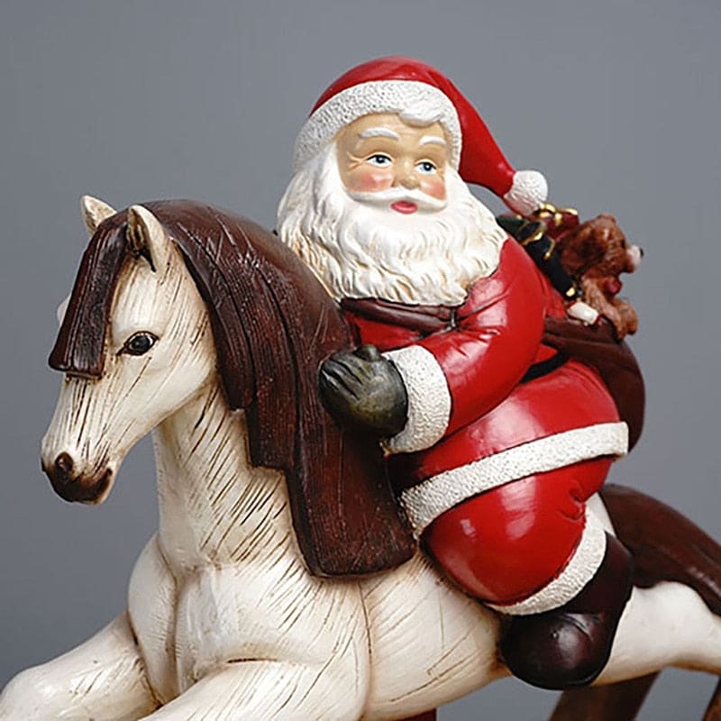 Santa Horse Statue - Dream Horse