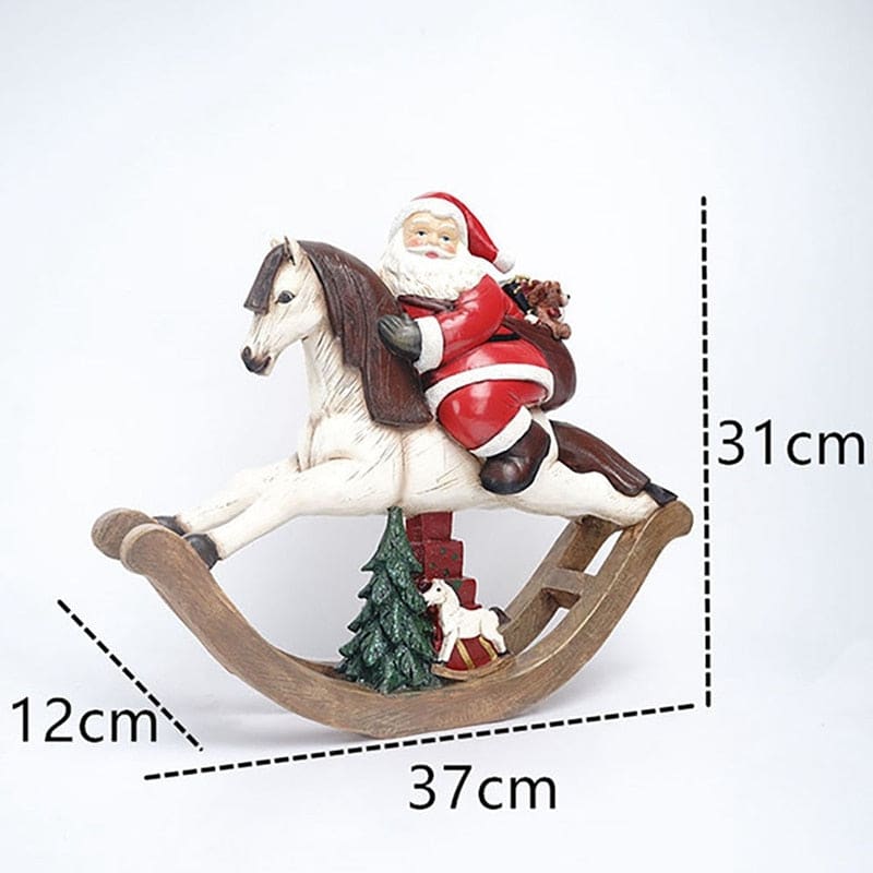 Santa Horse Statue - Dream Horse